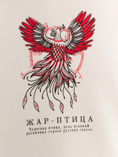 Худи Mark Formelle 127930/24-28482Ц-7 белый_песок_печать_3_сл_на_пол_3_сл_на_спинке - фото 5