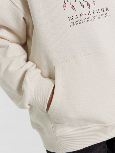 Худи Mark Formelle 127930/24-28482Ц-7 белый_песок_печать_3_сл_на_пол_3_сл_на_спинке - фото 4