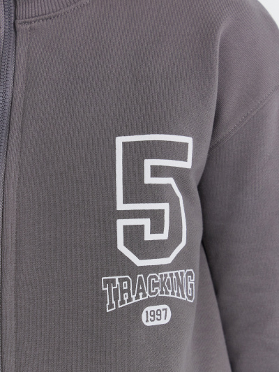 Толстовка Mark Formelle 127932/24-29354П-7 темно_серый_печать_2_сл_на_ЛВ_дет_пер_1сл_на_ЛВ_рук - фото 7