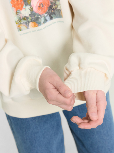 Свитшот Mark Formelle 127958/24-31209П-7 молочный_печать_3_сл_на_пол - фото 7