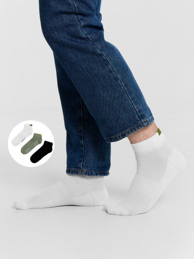 Носки Mark Formelle 131A-2431/233131A белый_оливка_черный_рис.2431 - фото 1