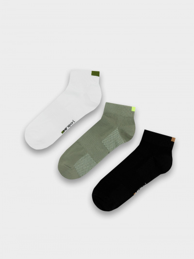 Носки Mark Formelle 131A-2431/233131A белый_оливка_черный_рис.2431 - фото 5