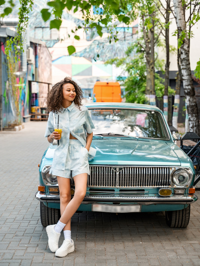 Шорты Mark Formelle 132334/22/22826П-9 голубая_варка_на_белом - фото 1