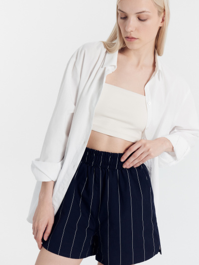 Шорты Mark Formelle 132334/24-25988П-9 белая_полоска_на_т.синем - фото 1