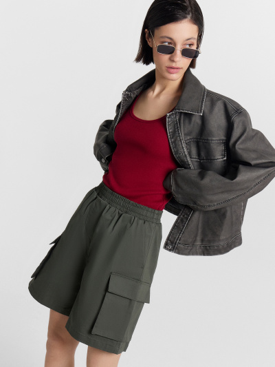 Шорты Mark Formelle 132363/24-27966Ц-9 темный_хаки - фото 1