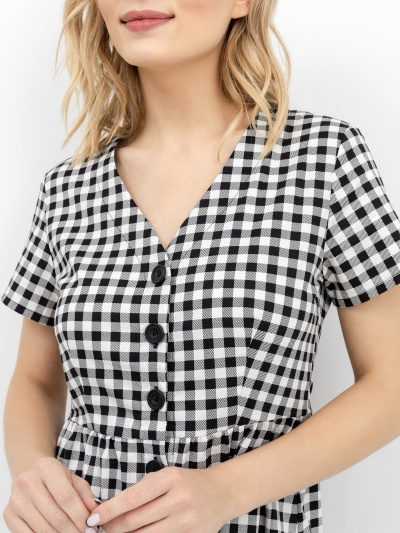 Платье Mark Formelle 152388/22/17676П-9 черно_белая_клетка - фото 2