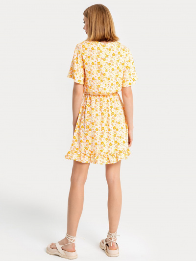 Платье Mark Formelle 152493/22/22301П-9 оранжевые_цветы_на_белом - фото 5