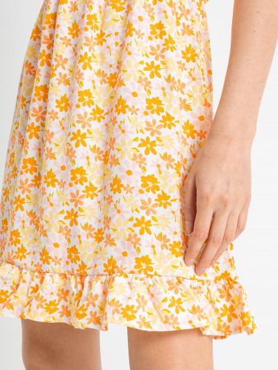 Платье Mark Formelle 152493/22/22301П-9 оранжевые_цветы_на_белом - фото 3