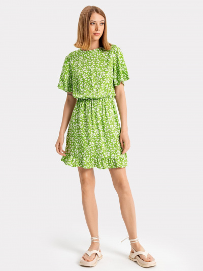 Платье Mark Formelle 152493/22/22301П-9 цветочки_на_салатовом - фото 1