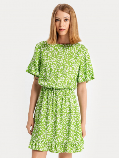 Платье Mark Formelle 152493/22/22301П-9 цветочки_на_салатовом - фото 5