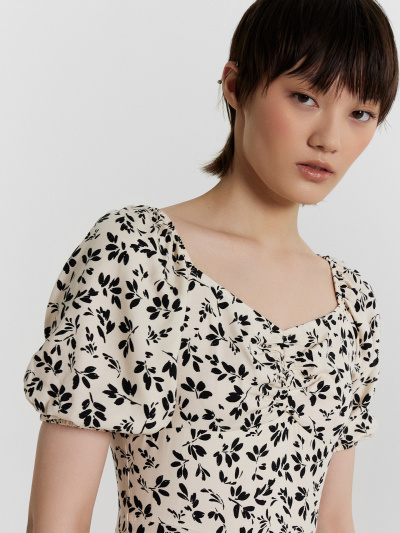 Платье Mark Formelle 152504/24-27338П-9 листики_на_молочном - фото 4