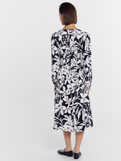 Платье Mark Formelle 152512/24-30360П-8 белые_цветы_на_черном - фото 5