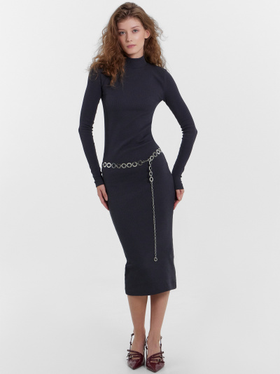 Платье Mark Formelle 152520/24-28561Ц-1 серо_синий - фото 1