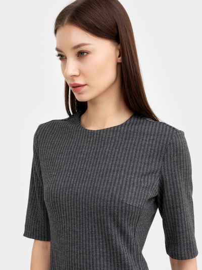 Платье Mark Formelle 152548/22/21038П-4 серая_елочка - фото 4