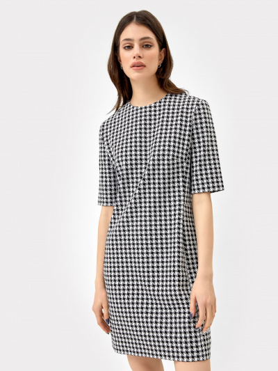 Платье Mark Formelle 152548/22/21038П-4 черно_белая_пепита - фото 3