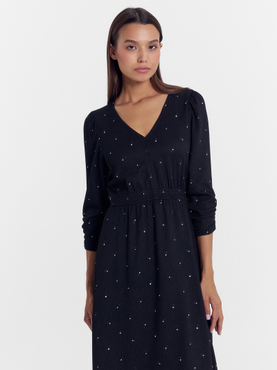 Платье Mark Formelle 152560/22/26335П-9 цветочки_на_черном - фото 2