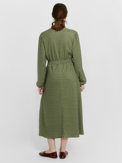 Платье Mark Formelle 152560/24-32101П-9 горошек_на_оливковом - фото 2