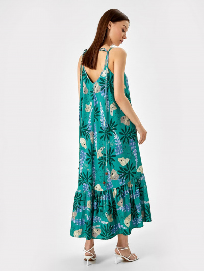 Сарафан Mark Formelle 152569/22/23091П-9 цветы_на_зеленом - фото 3