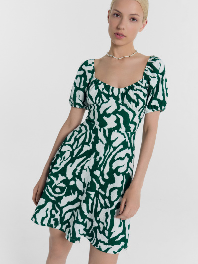 Платье Mark Formelle 152589/24-28285П-9 белые_пятна_на_изумрудном - фото 1