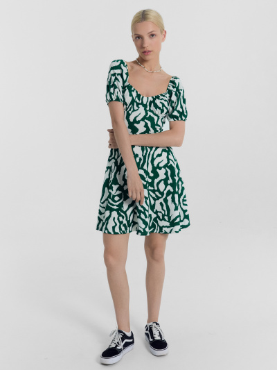 Платье Mark Formelle 152589/24-28285П-9 белые_пятна_на_изумрудном - фото 2