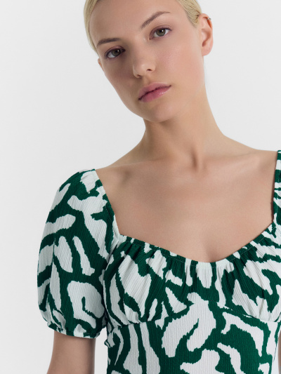 Платье Mark Formelle 152589/24-28285П-9 белые_пятна_на_изумрудном - фото 5