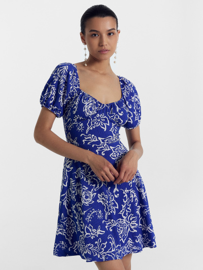 Платье Mark Formelle 152589/24-28285П-9 узоры_на_ультрамарине - фото 6