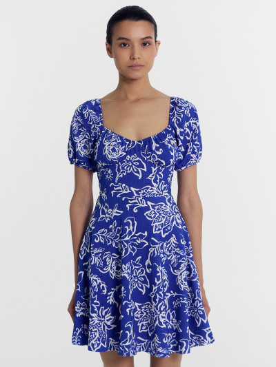 Платье Mark Formelle 152589/24-28285П-9 узоры_на_ультрамарине - фото 3