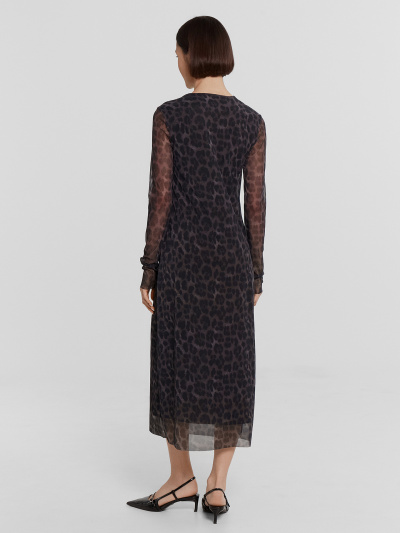 Платье Mark Formelle 152606/24-ОБР29854П-6 леопард_на_сером_010.2_Сублимация_полотна - фото 4
