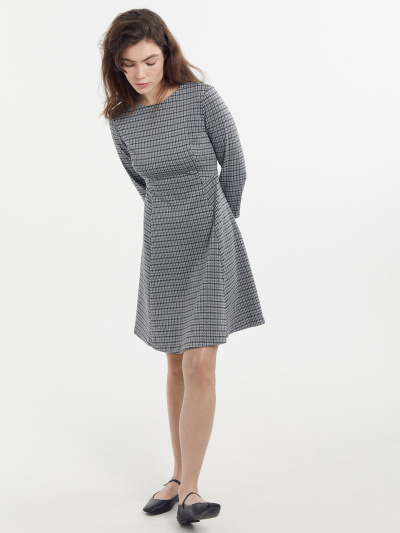 Платье Mark Formelle 152621/22/25750П-4 серая_гусиная_лапка - фото 1