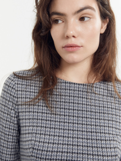 Платье Mark Formelle 152621/22/25750П-4 серая_гусиная_лапка - фото 7