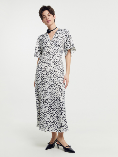 Платье Mark Formelle 152628/Ф24-26395П-9 черные_пятнышки_на_св.молочном - фото 5