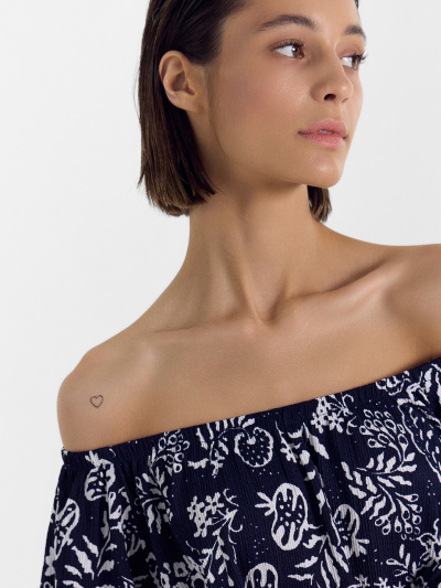 Платье Mark Formelle 152639/24-28381П-9 фрукты_на_т.синем - фото 3