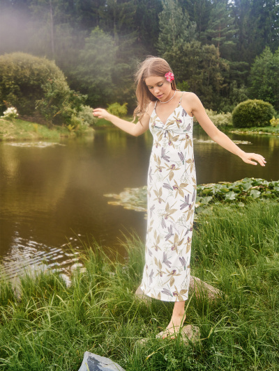 Сарафан Mark Formelle 152640/24-28380П-9 стрекозы_на_св.молочном - фото 1