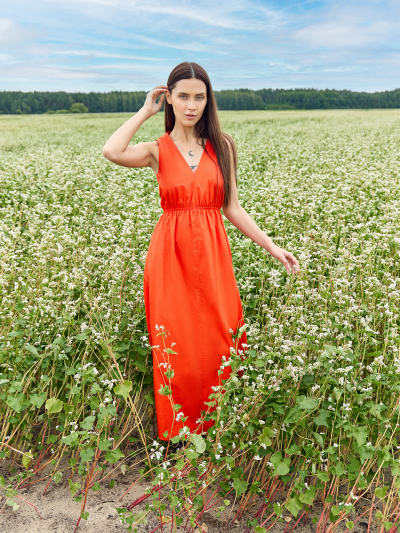 Сарафан Mark Formelle 152642/24-29366Ц-9 красный - фото 7