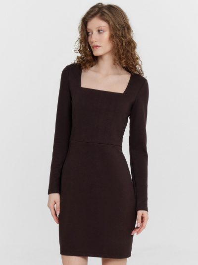 Платье Mark Formelle 152673/24-31460Ц-4 черный_кофе - фото 5