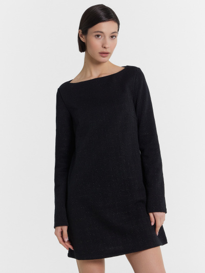 Платье Mark Formelle 152674/24-34093П-4 клетка_на_черном - фото 1