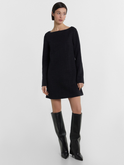 Платье Mark Formelle 152674/24-34093П-4 клетка_на_черном - фото 2