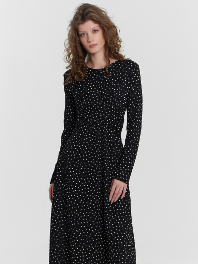 Платье Mark Formelle 152680/24-32025П-9 черно_белый_горох - фото 2