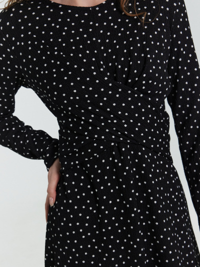 Платье Mark Formelle 152680/24-32025П-9 черно_белый_горох - фото 4