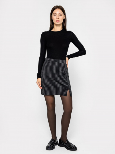 Юбка Mark Formelle 152767/22/24585П-4 белая_полоска_на_черном - фото 1
