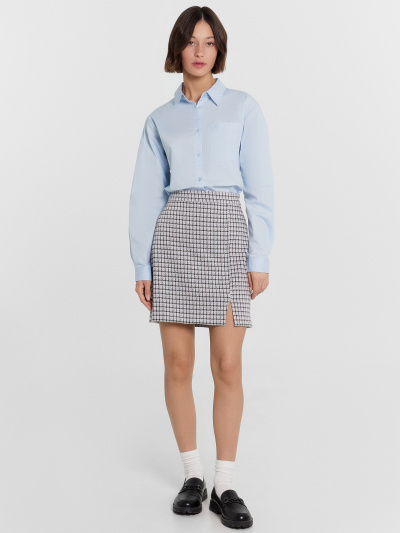 Юбка Mark Formelle 152767/24-4552Ц-4 бордово_синяя_лапка - фото 2