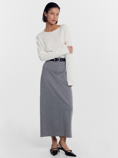 Юбка Mark Formelle 152789/24-30104П-4 серая_фактура - фото 1