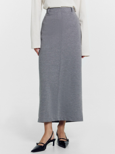 Юбка Mark Formelle 152789/24-30104П-4 серая_фактура - фото 4