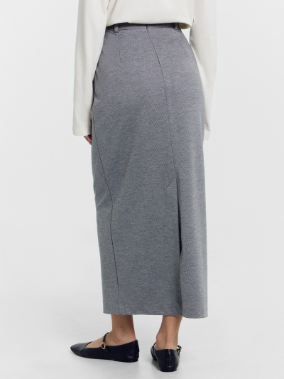 Юбка Mark Formelle 152789/24-30104П-4 серая_фактура - фото 2