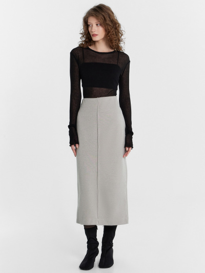 Юбка Mark Formelle 152800/24-29908Ц-26 средне_серый_меланж_4425_В - фото 3