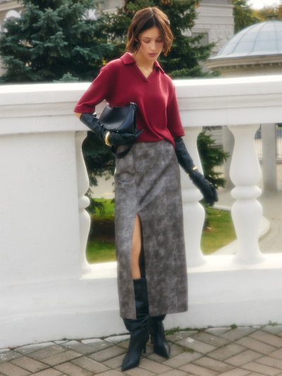 Юбка Mark Formelle 152801/24-29460П-10К черный_с_потертостями - фото 1