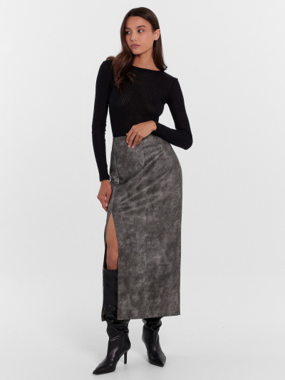 Юбка Mark Formelle 152801/24-29460П-10К черный_с_потертостями - фото 5