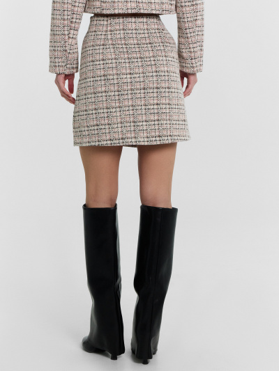 Юбка Mark Formelle 152805/24-33379П-4 цветная_клетка_на_молочном - фото 2