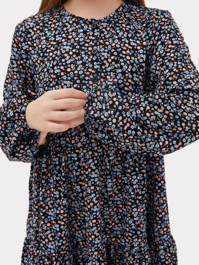 Платье Mark Formelle 157810/24-26153П-9 разноцветные_цветочки_на_черном - фото 6