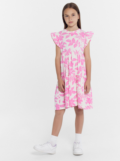 Платье Mark Formelle 157818/24-28132П-0 цветы_на_молочном1 - фото 4